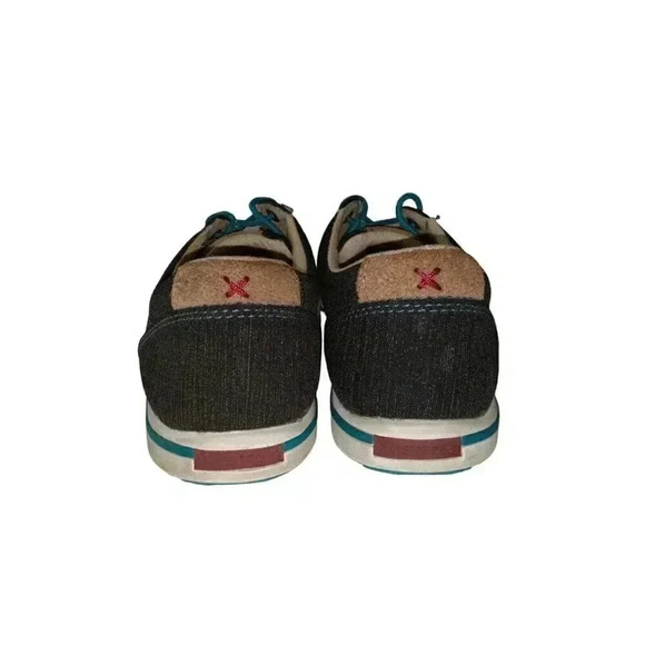 Twisted X KICKS Black Rubberized Lace Up Moc Toe Casual Shoes Women’s Size 5.5 M - Picture 4 of 10